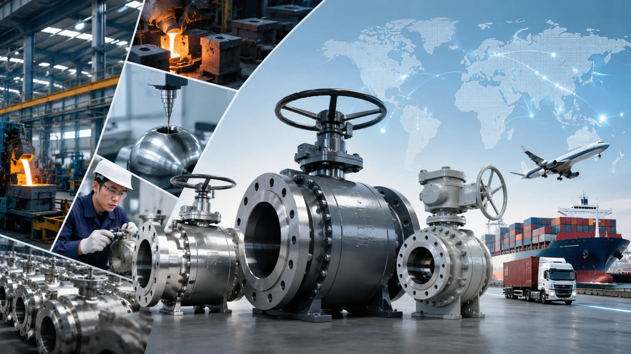 China Trunnion Ball Valve Supplier | Quality Control, Forged & Cast Options, Global Export