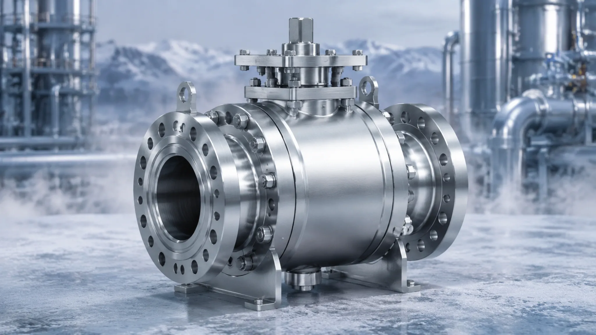 Stainless Steel Trunnion Mounted Ball Valve | 316SS, Corrosive Media, Cryogenic Temp