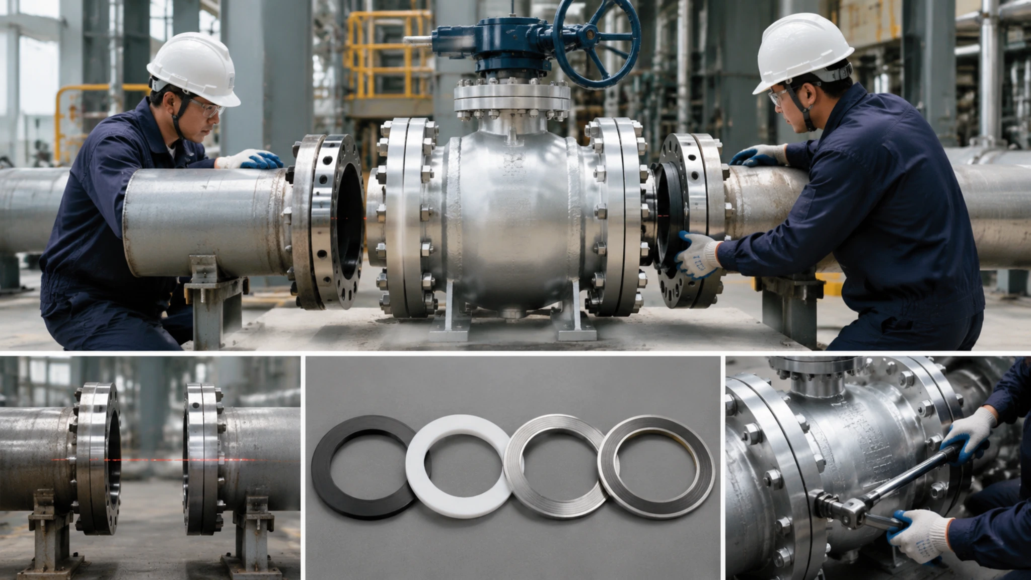 How to Install a Large Bore Flanged Ball Valve | Alignment, Gasket Selection, Bolt Torque Sequence