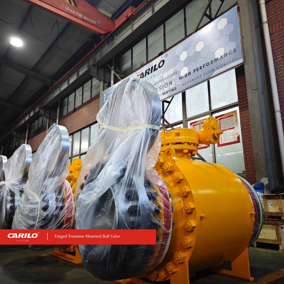 DN600 PN63 DIB-1 16MnD Forged Trunnion Ball Valves for European Natural Gas Project