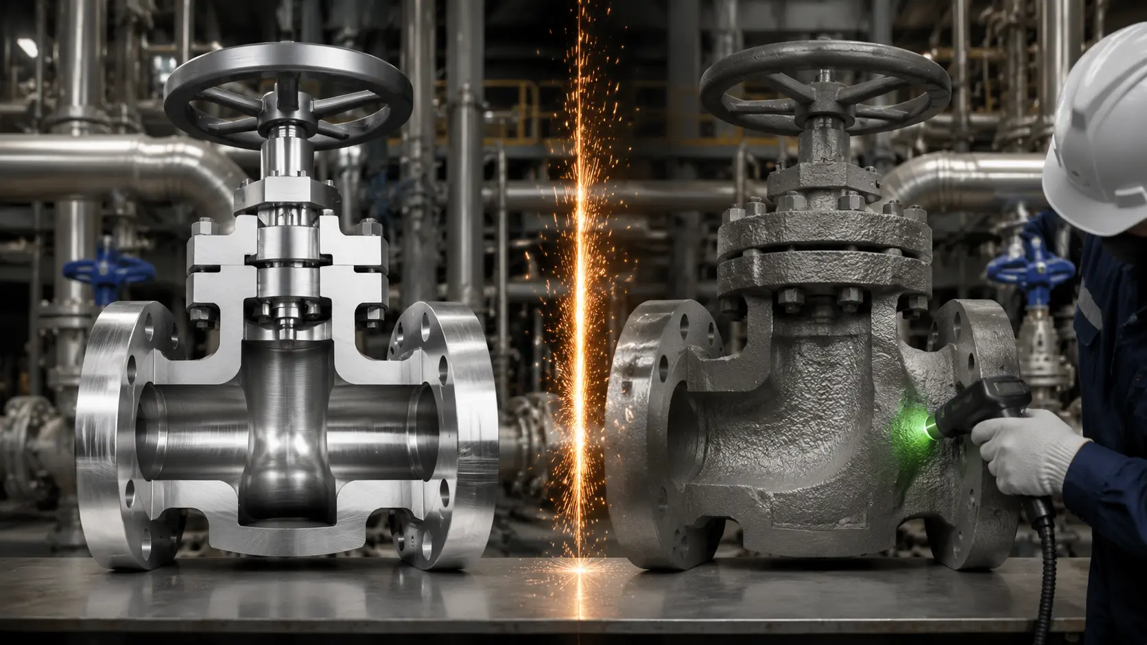 Forged Steel vs Cast Steel Valve Bodies for Class 1500+ | RT Inspection Requirements and Cost Gap
