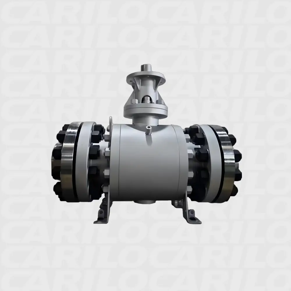 Metal-seated trunnion ball valve