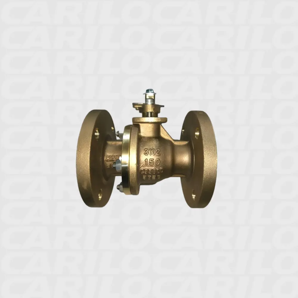Flanged bronze ball valve with lever, thumbnail