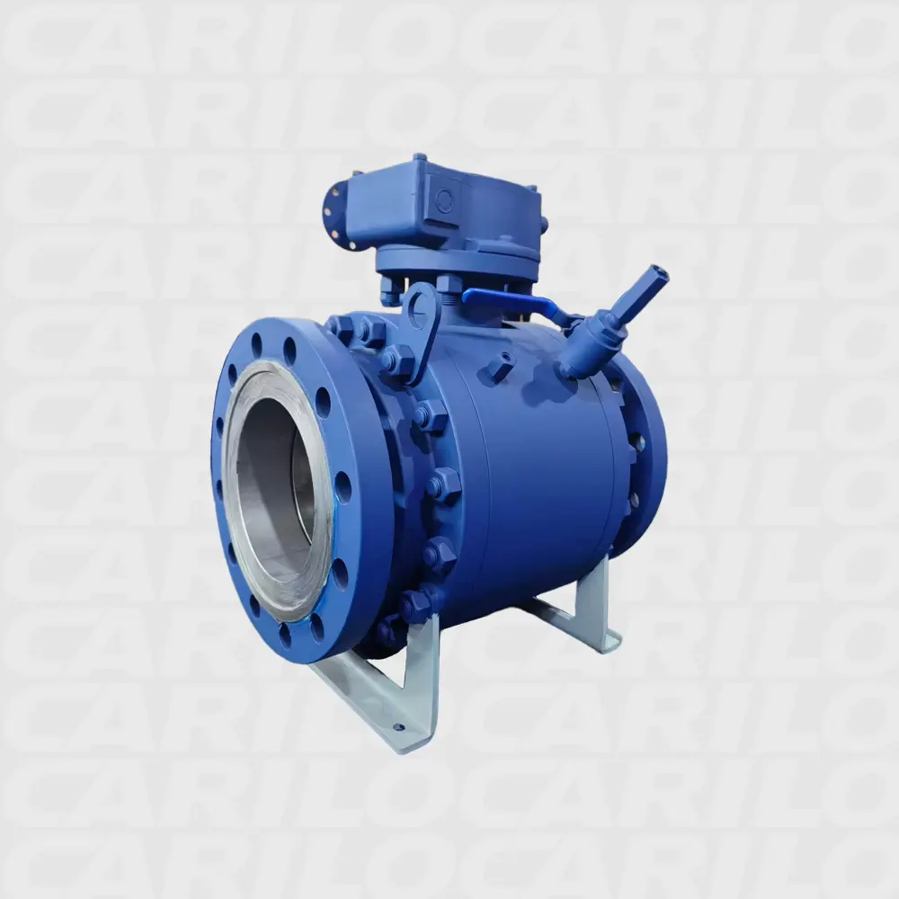Trunnion-supported forged ball valve
